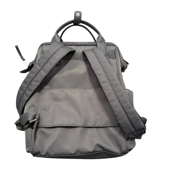 Baggallini Smoke Gray Soho Backpack Laptop Tote Carry On RFID Luggage Sleeve - Picture 8 of 13